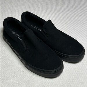 Black Slip-On Shoes